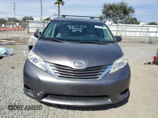 2017 Toyota Sienna LE with VIN 5TDJZ3DC0HS162025, listed as a Copart auction lot 47014305 with 192,528 mi miles and Salvage Title. Bid and sale history available at carsss.com. Image 5.
