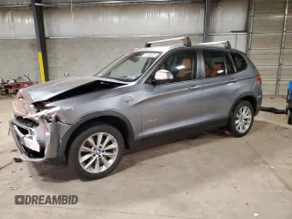 2016 BMW X3 xDrive28i with VIN 5UXWX9C57G0D69631, listed as a Copart auction lot 47938325 with 105,540 mi miles and Salvage Title. Bid and sale history available at carsss.com. Image 1.