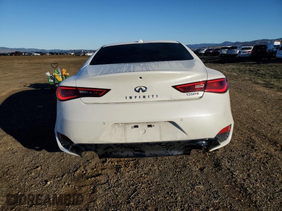 2021 Infiniti Q60 Red Sport 400 with VIN JN1FV7LK3MM530255, listed as a Copart auction lot 82806824 with 27,540 mi miles and Salvage title. Bid and sale history available at DreamBid. Image 6.