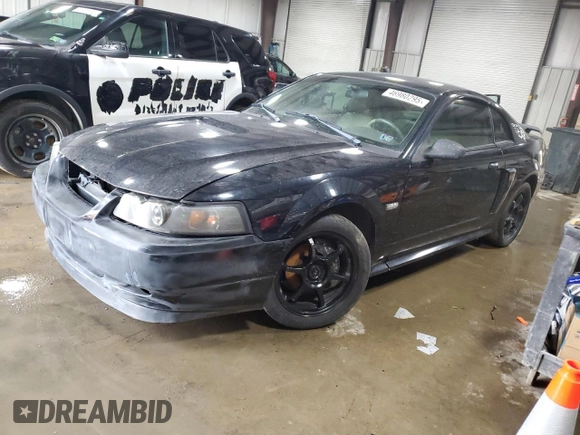 2003 Ford Mustang GT Deluxe with VIN 1FAFP42X93F434934, listed as a Copart auction lot 46980295 with 146,399 mi miles and Clean Title. Bid and sale history available at carsss.com. Image 1.