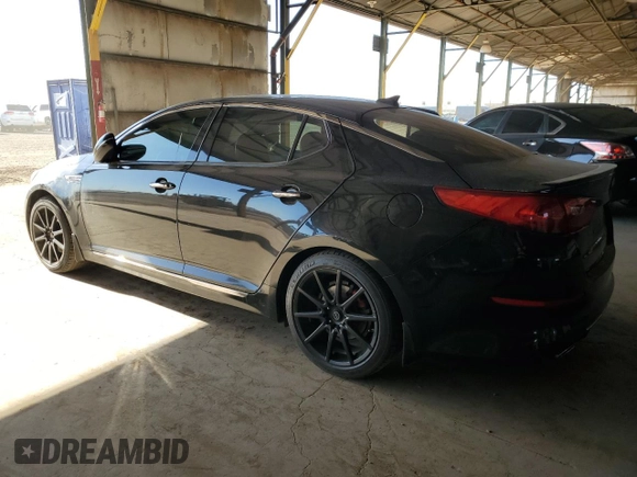2014 Kia Optima SXL Turbo with VIN 5XXGR4A65EG277764, listed as a Copart auction lot 57944285 with 170,707 mi miles and Salvage title. Bid and sale history available at DreamBid. Image 2.
