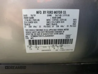 2020 Ford Explorer XLT z VIN 1FMSK7DH1LGA88561, wystawiony jako Copart lot #51372435 z przebiegiem 100 180 mil mil oraz Nie do naprawy. Historia ofert i sprzedaży dostępna na DreamBid. Obrazek 14.