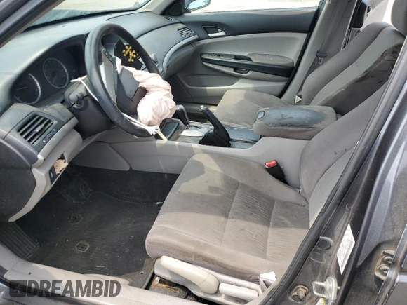 2011 Honda Accord LX with VIN 1HGCP2F37BA078683, listed as a Copart auction lot 60726405 with Not provided miles and Salvage title. Bid and sale history available at DreamBid. Image 7.