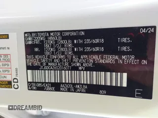 2025 Lexus NX with VIN JTJGDCAZ6S2016077, listed as a IAAI auction lot 41812436 with 6,510 mi miles. Bid and sale history available at carsss.com. Image 9.