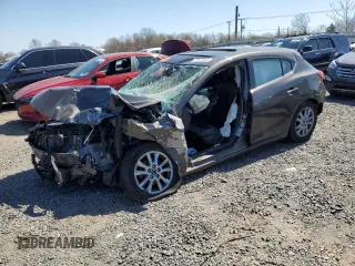 2014 Mazda 3 i Grand Touring with VIN JM1BM1M74E1206837, listed as a Copart auction lot 52314345 with Not Provided miles and Salvage Title. Bid and sale history available at DreamBid. Image 1.