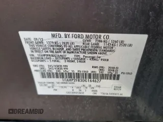 2013 Ford Taurus Limited с VIN 1FAHP2F83DG164627, выставлен на аукционе Copart как лот 44708664 с пробегом 102 017 миль миль и Списание • Salvage title. История ставок и продаж доступна на DreamBid. Изображение 12.