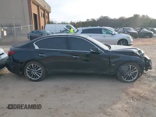 2019 Infiniti Q50 3.0t LUXE with VIN JN1EV7AP3KM541747, listed as a IAAI auction lot 40973538 with 43,139 mi miles. Bid and sale history available at carsss.com. Image 13.