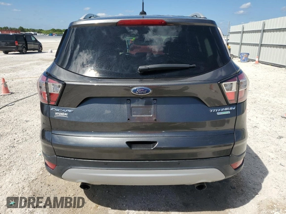 2017 Ford Escape Titanium with VIN 1FMCU0J95HUF02694, listed as a Copart auction lot 49861745 with 114,602 mi miles and Salvage Title. Bid and sale history available at DreamBid. Image 6.