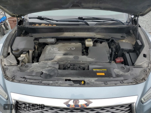 2017 Infiniti QX60 with VIN 5N1DL0MMXHC540418, listed as a Copart auction lot 52478275 with 215,535 mi miles and Salvage Title. Bid and sale history available at carsss.com. Image 12.