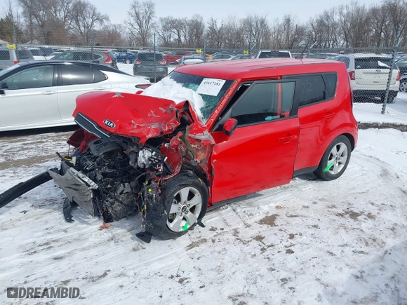 2019 Kia Soul with VIN KNDJN2A25K7007070, listed as a IAAI auction lot 41617181 with 1 mi miles. Bid and sale history available at carsss.com. Image 16.