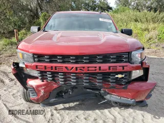 2021 Chevrolet Silverado 1500 Custom with VIN 3GCPYBEHXMG161443, listed as a Copart auction lot 74693364 with 52,969 mi miles and Salvage Title. Bid and sale history available at DreamBid. Image 5.