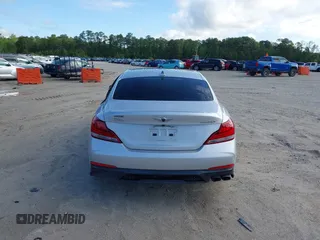 2019 Genesis G70 2.0T Advanced with VIN KMTG44LA2KU029902, listed as a IAAI auction lot 41977468 with 43,365 mi miles. Bid and sale history available at carsss.com. Image 16.