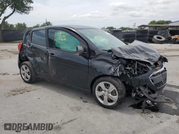 2020 Chevrolet Spark LS with VIN KL8CB6SA1LC409314, listed as a Copart auction lot 54100545 with 44,414 mi miles and Non Repairable. Bid and sale history available at DreamBid. Image 4.