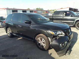 2017 Nissan Pathfinder S with VIN 5N1DR2MN6HC644925, listed as a IAAI auction lot 34176350 with 1 mi miles. Bid and sale history available at carsss.com. Image 1.