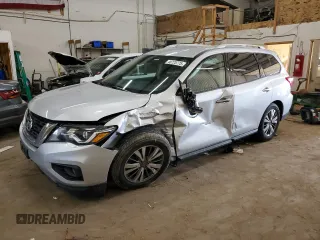 2019 Nissan Pathfinder SL with VIN 5N1DR2MMXKC635756, listed as a Copart auction lot 48725775 with 87,071 mi miles and Salvage Title. Bid and sale history available at carsss.com. Image 1.