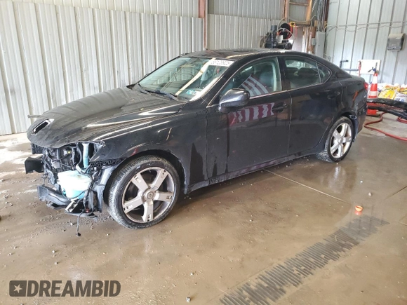 2007 Lexus IS 250 with VIN JTHCK262472009244, listed as a Copart auction lot 58128925 with 182,661 mi miles and Salvage title. Bid and sale history available at DreamBid. Image 1.