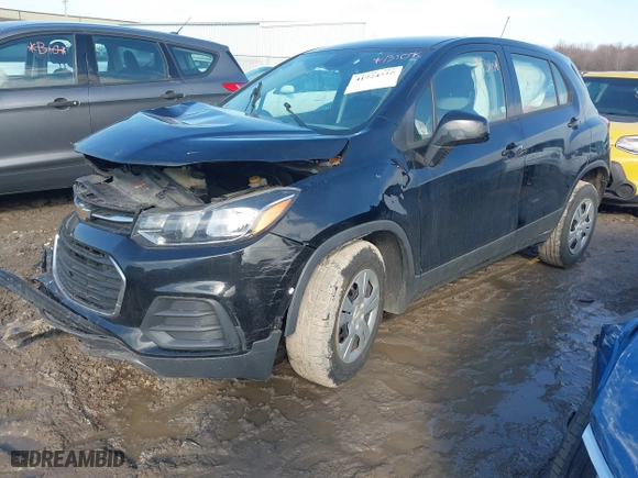 2017 Chevrolet Trax LS with VIN 3GNCJKSB1HL274429, listed as a IAAI auction lot 41724515 with 1 mi miles. Bid and sale history available at carsss.com. Image 16.