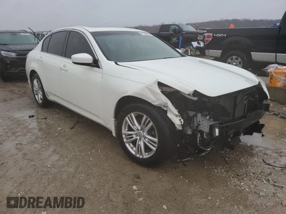 2011 Infiniti G25 x z VIN JN1DV6AR1BM650229, wystawiony jako Copart lot #47320395 z przebiegiem 167 404 mil mil oraz Szkoda całkowita • Salvage title. Historia ofert i sprzedaży dostępna na DreamBid. Obrazek 4.