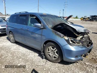 2007 Honda Odyssey EX-L with VIN 5FNRL38707B033223, listed as a Copart auction lot 55118815 with Not Provided miles and Salvage Title. Bid and sale history available at DreamBid. Image 4.