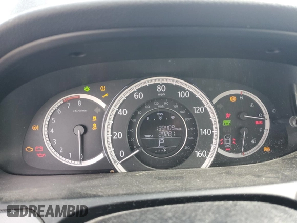 2013 Honda Accord LX z VIN 1HGCR2F37DA229860, wystawiony jako Copart lot #56494985 z przebiegiem 139 409 mil mil oraz Szkoda całkowita • Salvage title. Historia ofert i sprzedaży dostępna na DreamBid. Obrazek 9.