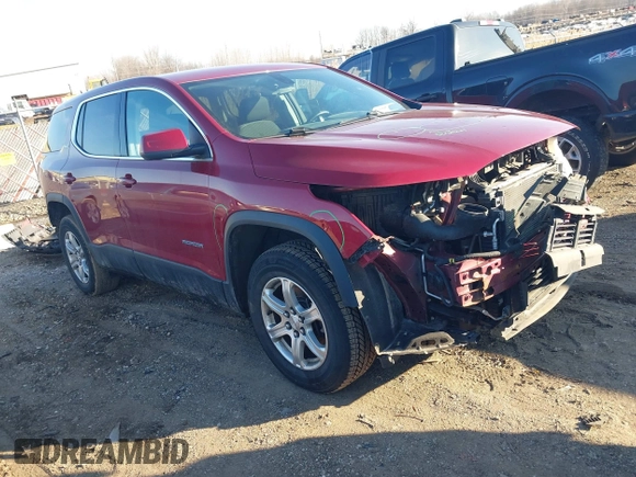 2019 GMC Acadia SLE with VIN 1GKKNKLA4KZ219976, listed as a IAAI auction lot 41709640 with 87,850 mi miles. Bid and sale history available at carsss.com. Image 1.