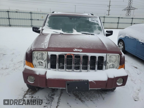 2007 Jeep Commander Limited с VIN 1J8HG58P37C563073, выставлен на аукционе Copart как лот 44947195 с пробегом 105 677 миль миль и Списание • Salvage title. История ставок и продаж доступна на DreamBid. Изображение 5.