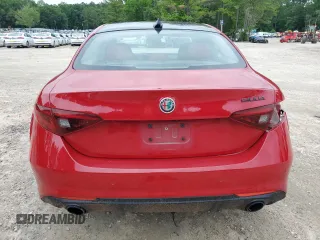 2019 Alfa Romeo Giulia Sport with VIN ZARFAMAN9K7622816, listed as a Copart auction lot 58764765 with 46,187 mi miles and Salvage title. Bid and sale history available at DreamBid. Image 6.