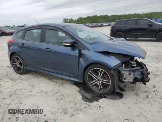 2018 Ford Focus ST with VIN 1FADP3L97JL283947, listed as a Copart auction lot 53208885 with 72,284 mi miles and Salvage Title. Bid and sale history available at DreamBid. Image 4.