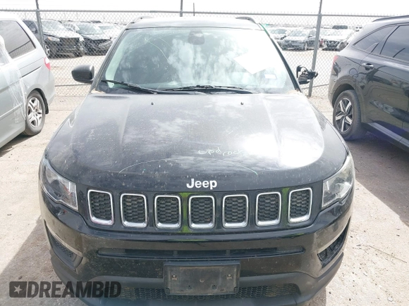 2018 Jeep Compass Sport with VIN 3C4NJCAB9JT339316, listed as a IAAI auction lot 41710918 with 130,344 mi miles. Bid and sale history available at carsss.com. Image 12.
