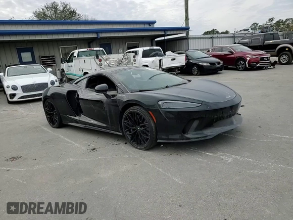 2022 McLaren GT with VIN SBM22GCA7NW001853, listed as a Copart auction lot 78235364 with 11,294 mi miles and Salvage Title. Bid and sale history available at carsss.com. Image 11.