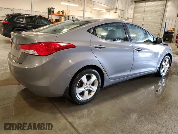 2013 Hyundai Elantra GLS with VIN 5NPDH4AEXDH390531, listed as a Copart auction lot 60147585 with 78,123 mi miles and Salvage title. Bid and sale history available at DreamBid. Image 3.