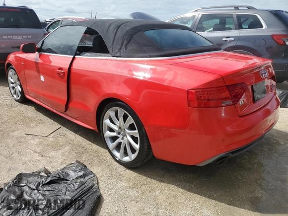 2016 Audi A5 Premium Plus with VIN WAUM2AFH6GN006703, listed as a Copart auction lot 74889044 with 0 mi miles and Non Repairable. Bid and sale history available at carsss.com. Image 2.