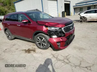 2019 Kia Sorento EX with VIN 5XYPHDA59KG567720, listed as a Copart auction lot 52944355 with 75,114 mi miles and Salvage Title. Bid and sale history available at DreamBid. Image 12.