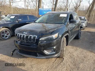 2020 Jeep Cherokee Limited with VIN 1C4PJMDX4LD575922, listed as a IAAI auction lot 41887410 with 23,384 mi miles and . Bid and sale history available at DreamBid. Image 2.