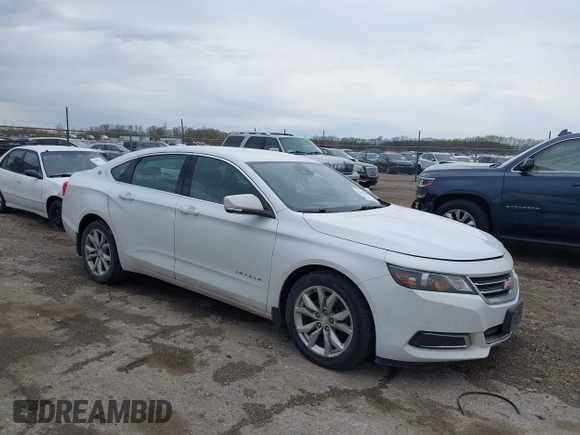 2017 Chevrolet Impala LT with VIN 2G1105S30H9196654, listed as a IAAI auction lot 41931482 with 145,431 mi miles and . Bid and sale history available at DreamBid. Image 1.