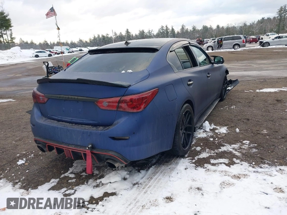 2017 Infiniti Q50 3.0t Premium with VIN JN1EV7AR5HM837024, listed as a IAAI auction lot 41027425 with 105,743 mi miles. Bid and sale history available at carsss.com. Image 4.