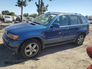 2000 BMW X5 with VIN WBAFB3341YLH02648, listed as a Copart auction lot 64767024 with 134,342 mi miles and Salvage Title. Bid and sale history available at carsss.com. Image 1.