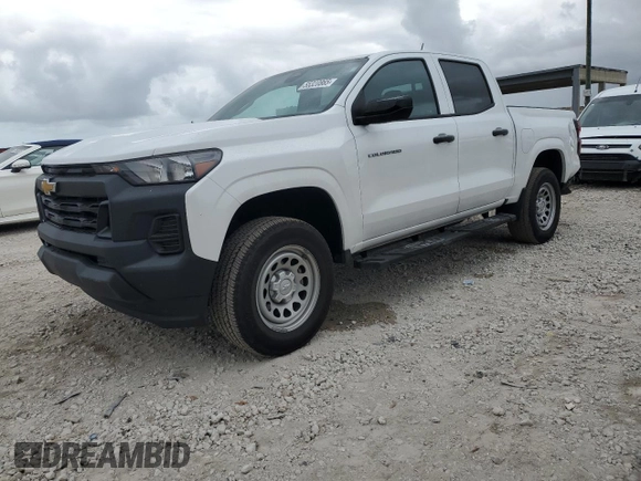 2024 Chevrolet Colorado 2WD Work Truck z VIN 1GCGSBEC3R1174045, wystawiony jako Copart lot #55320865 z przebiegiem 16 188 mil mil oraz Szkoda całkowita • Salvage title. Historia ofert i sprzedaży dostępna na DreamBid. Obrazek 1.