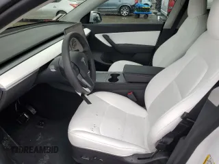 2022 Tesla Model Y Long Range with VIN 7SAYGDEE2NF403385, listed as a Copart auction lot 48594095 with 39,443 mi miles and Salvage Title. Bid and sale history available at DreamBid. Image 7.