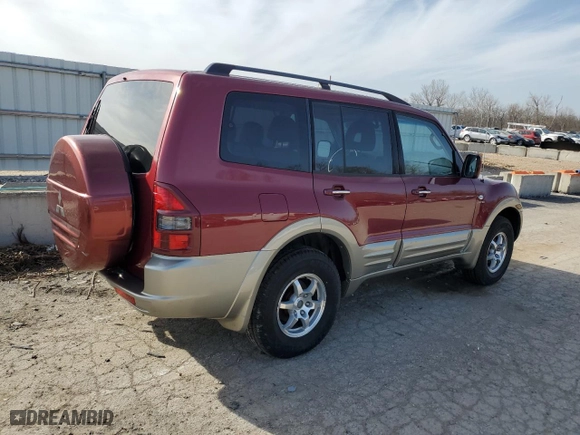 2002 Mitsubishi Montero LTD with VIN JA4MW51R72J001292, listed as a Copart auction lot 49168635 with 110143 miles and Salvage Title. Bid and sale history available at carsss.com. Image 3.