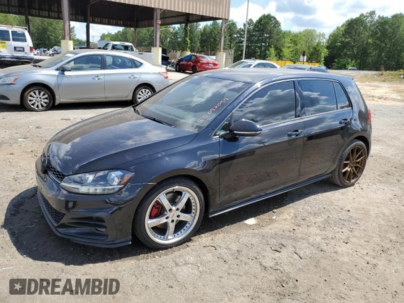 2018 Volkswagen Golf GTI S with VIN 3VW447AU1JM274500, listed as a Copart auction lot 55092054 with 74,694 mi miles. Bid and sale history available at carsss.com. Image 1.