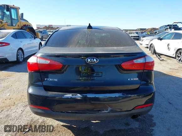 2014 Kia Forte EX with VIN KNAFX4A86E5162224, listed as a IAAI auction lot 41803293 with 145,074 mi miles. Bid and sale history available at carsss.com. Image 16.