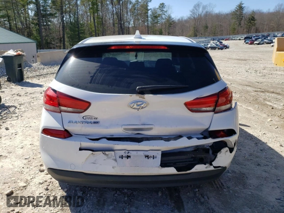 2018 Hyundai Elantra GT with VIN KMHH35LE8JU024888, listed as a Copart auction lot 46637144 with 76,454 mi miles and Salvage Title. Bid and sale history available at carsss.com. Image 6.