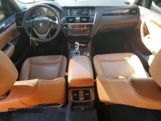 2017 BMW X3 sDrive28i with VIN 5UXWZ7C39H0V92670, listed as a Copart auction lot 86140754 with 107,846 mi miles and Salvage Title. Bid and sale history available at carsss.com. Image 8.