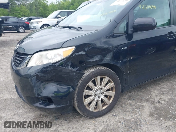 2017 Toyota Sienna LE with VIN 5TDJZ3DC5HS160965, listed as a IAAI auction lot 42310690 with 142,274 mi miles and . Bid and sale history available at DreamBid. Image 6.