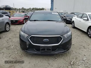 2015 Ford Taurus SHO with VIN 1FAHP2KT2FG188060, listed as a Copart auction lot 48952155 with 93,092 mi miles and Salvage Title. Bid and sale history available at DreamBid. Image 5.