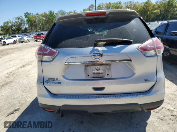 2016 Nissan Rogue SL with VIN 5N1AT2MT6GC762135, listed as a Copart auction lot 50206005 with Not Provided miles and Non Repairable. Bid and sale history available at DreamBid. Image 6.