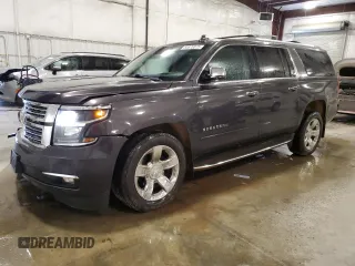 2016 Chevrolet Suburban LTZ with VIN 1GNSKJKC4GR117075, listed as a Copart auction lot 55676875 with 122,464 mi miles and Salvage title. Bid and sale history available at DreamBid. Image 1.