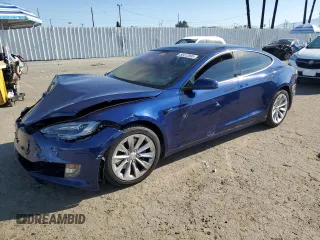 2016 Tesla Model S 70 kWh Battery with VIN 5YJSA1E11GF175138, listed as a Copart auction lot 50412895 with 85,642 mi miles and Salvage Title. Bid and sale history available at carsss.com. Image 1.