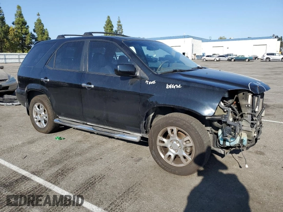 2005 Acura MDX Touring with VIN 2HNYD18885H512206, listed as a Copart auction lot 71675614 with 201,350 mi miles and Salvage Title. Bid and sale history available at carsss.com. Image 4.